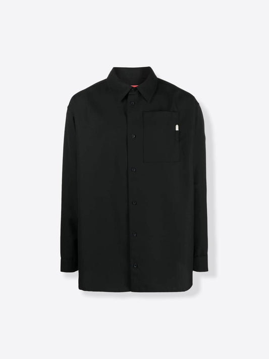 032c Black Tailored Button-Up Longsleeve