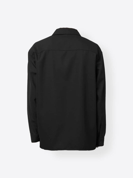 032c Black Tailored Button-Up Longsleeve