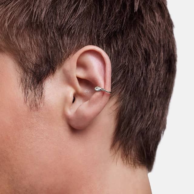 Silver Nano Lucky One Earring / Cuff