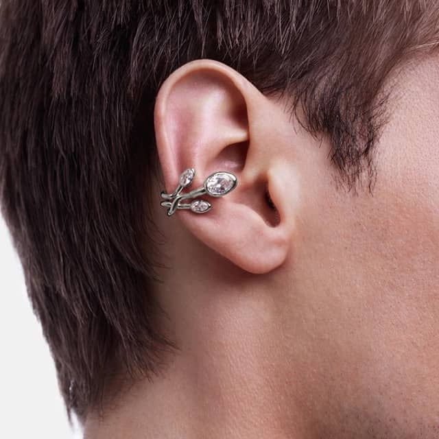 Alan Crocetti Silver Triplet Ear Cuff