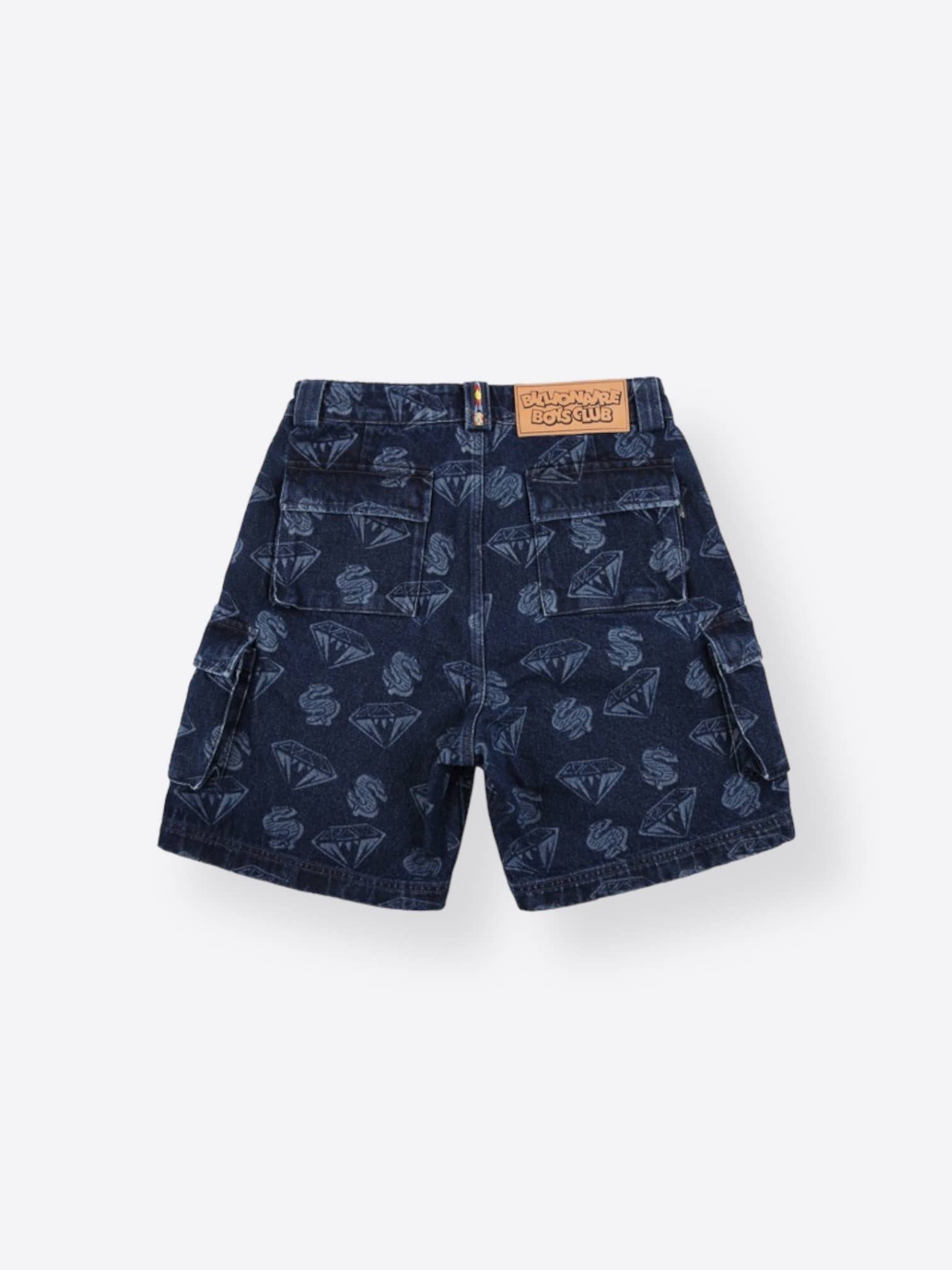 Billionaire Boys Club Diamonds And Dollars Printed Denim Shorts 