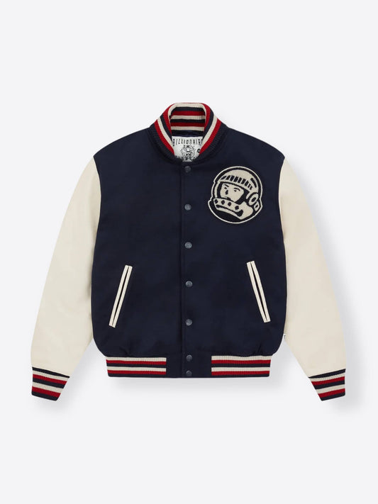 Billionaire Boys Club Leather Sleeves Astro Varsity Jacket 