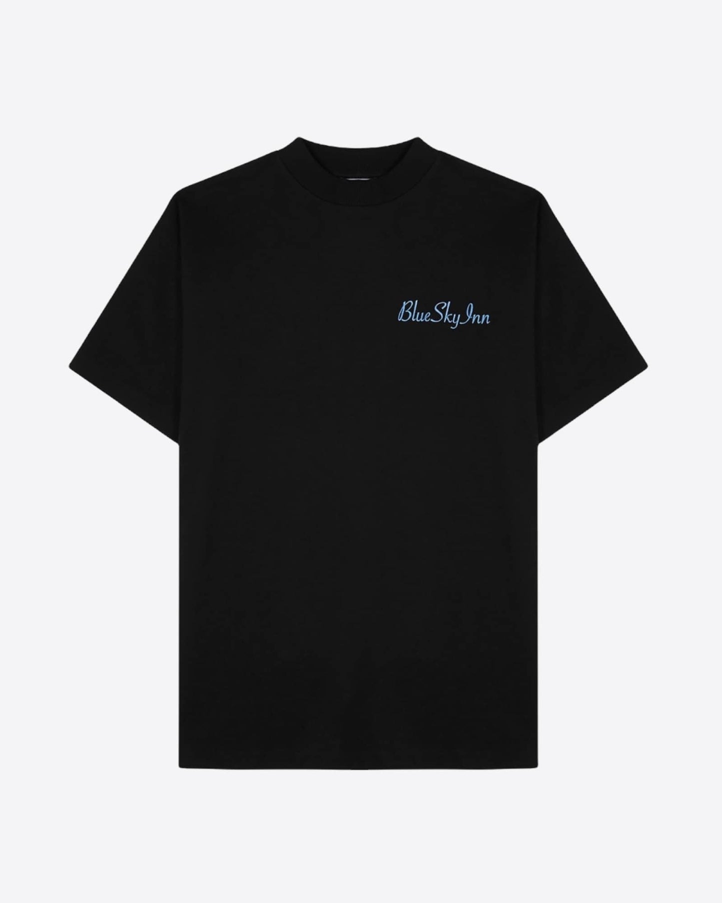 Black Logo-embroidered T-shirt
