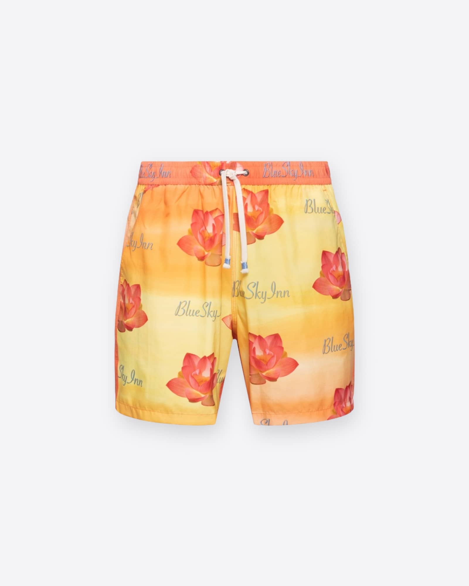 Logo Floral Swim Trunks