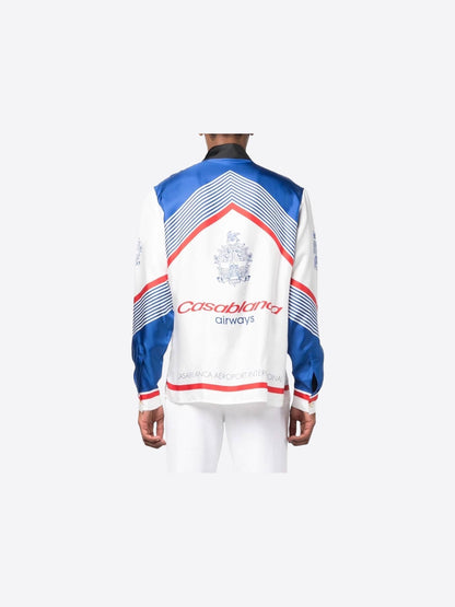 Casablanca Airways Long Sleeve Silk Shirt