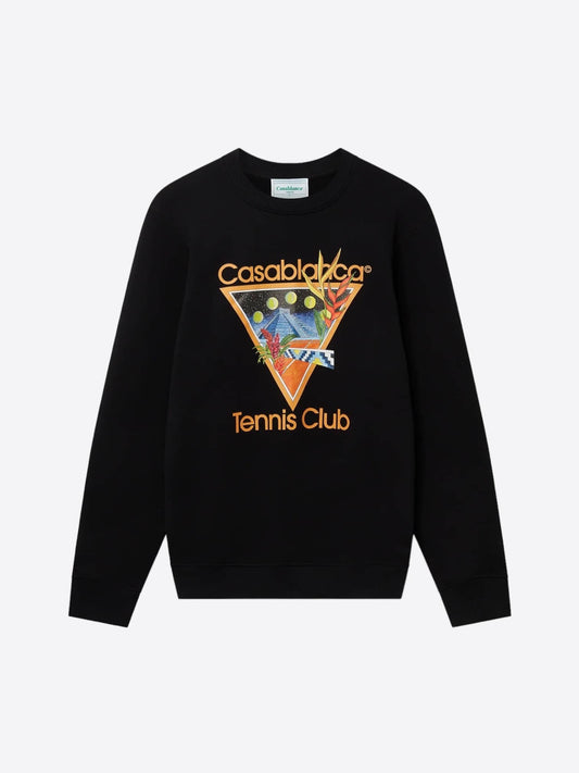 Casablanca Black Tennis Club Icon Sweatshirt