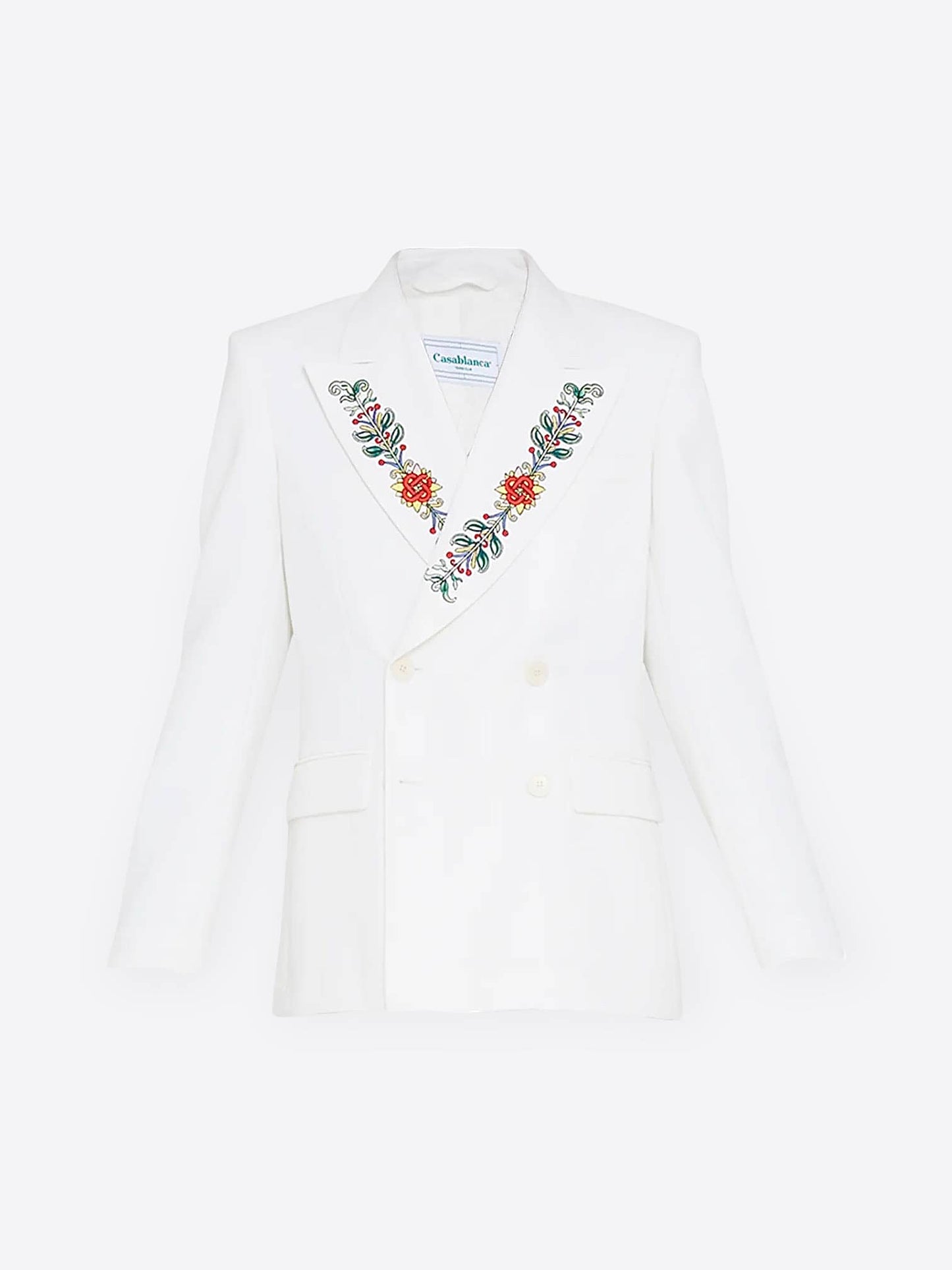 Casablanca Embroidered Lapel Double-Breasted Jacket
