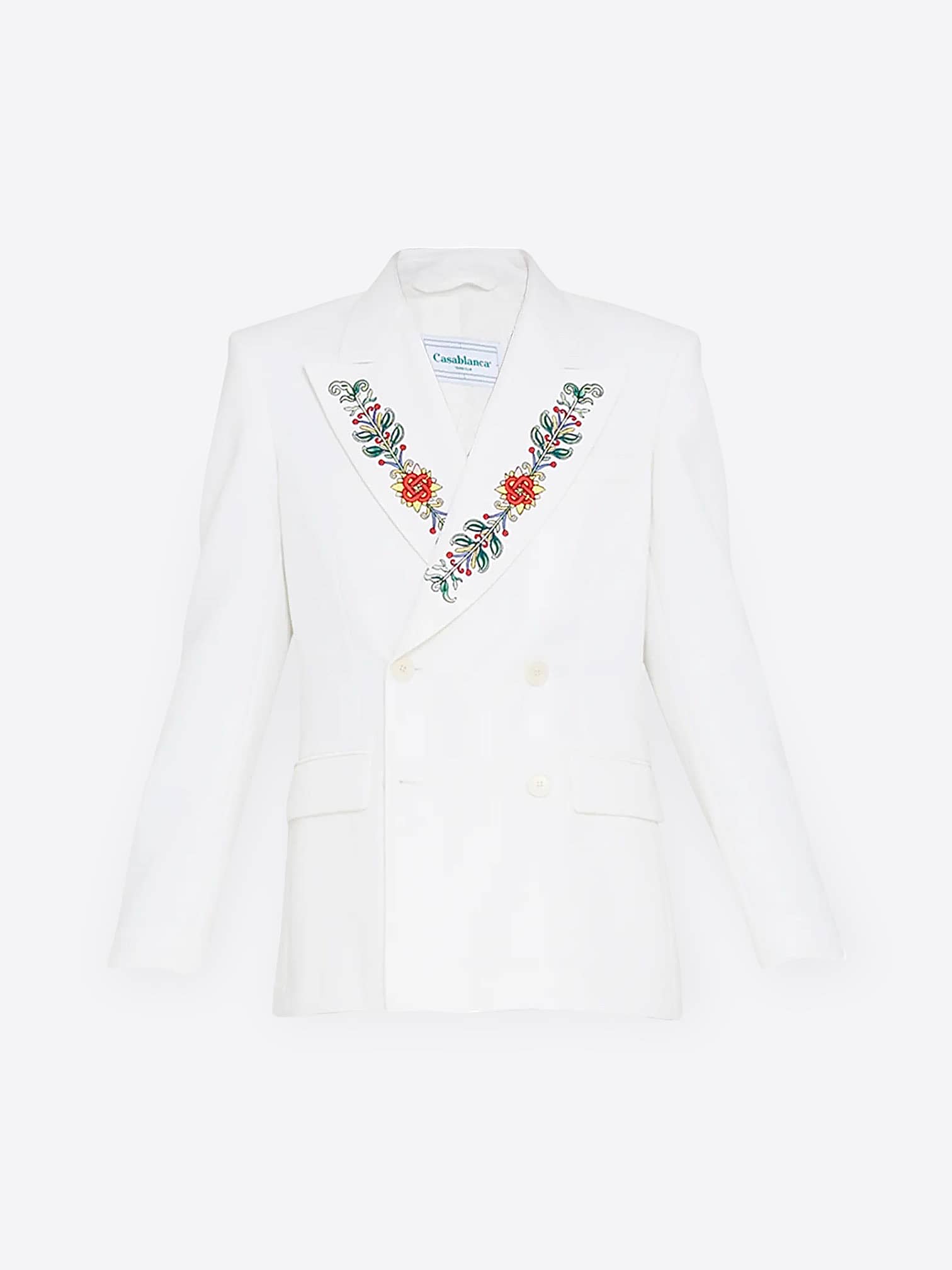 Casablanca Embroidered Lapel Double-Breasted Jacket