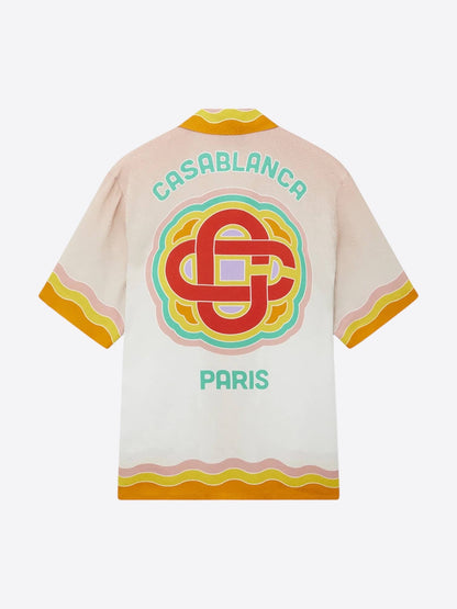 Casablanca Rainbow Monogram Silk Shirt SS23