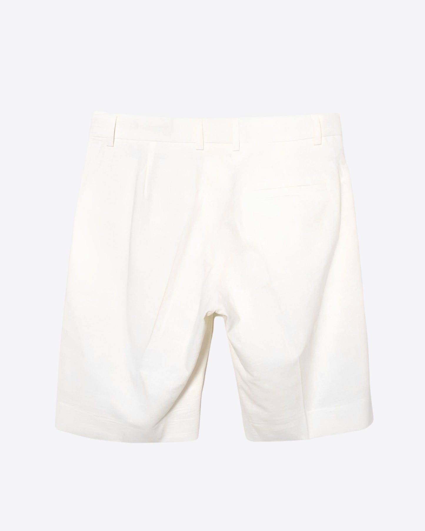 Pantalón Corto De Vestir Blanco Roto