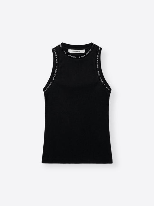 Black Erib Tank Top