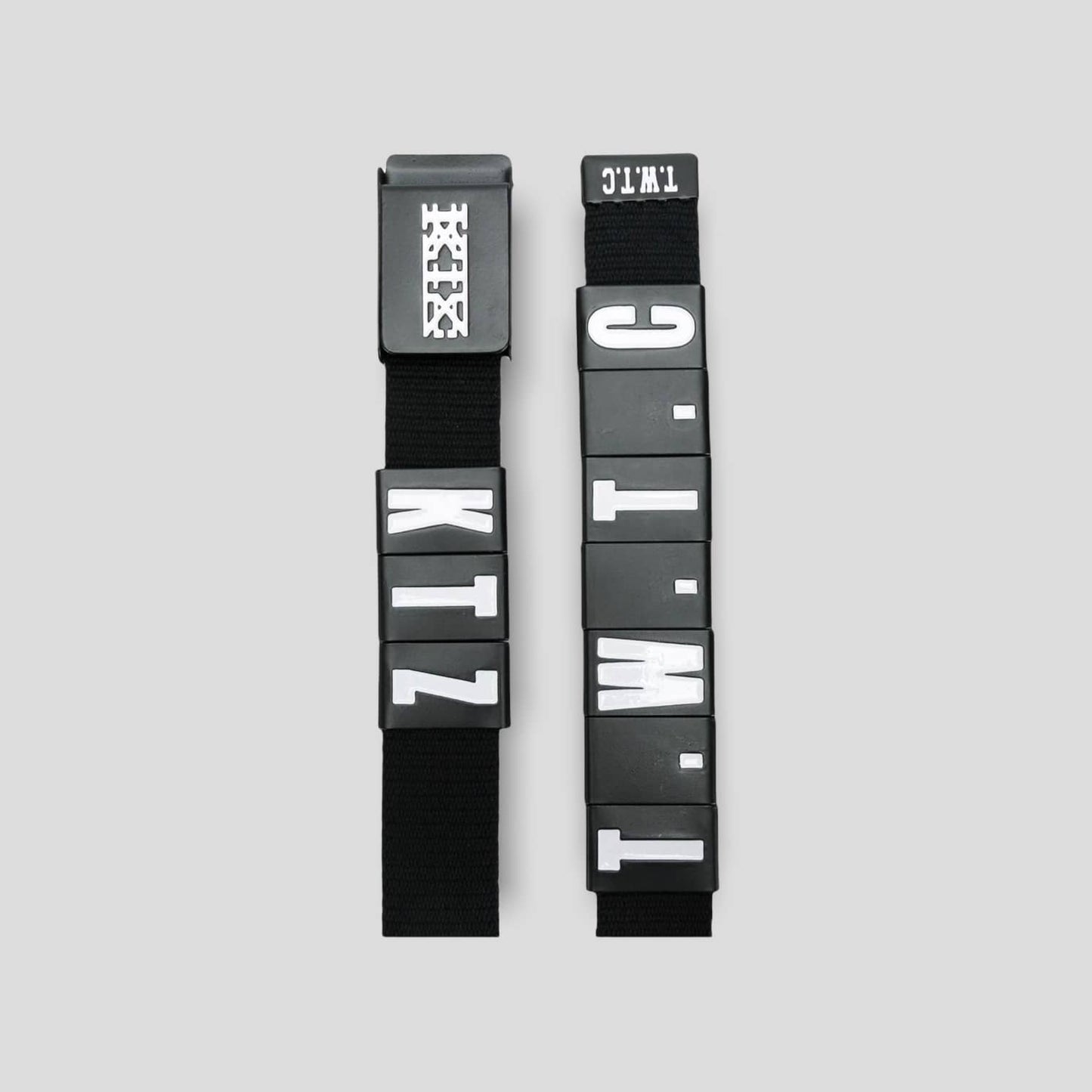 Ktz Black Metal Block Belt