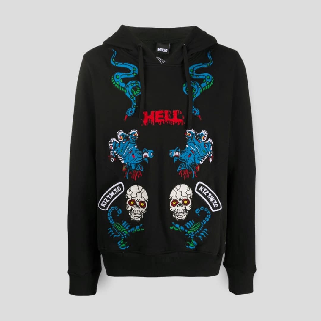 Ktz Monster Embroidered Hoodie