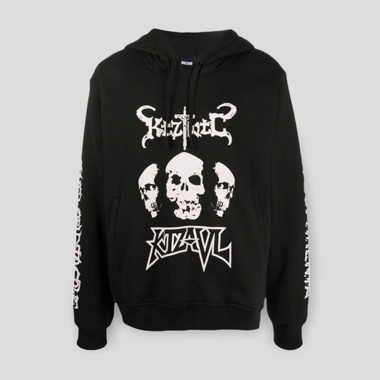 Sudadera con capucha y estampado de calavera Ktz