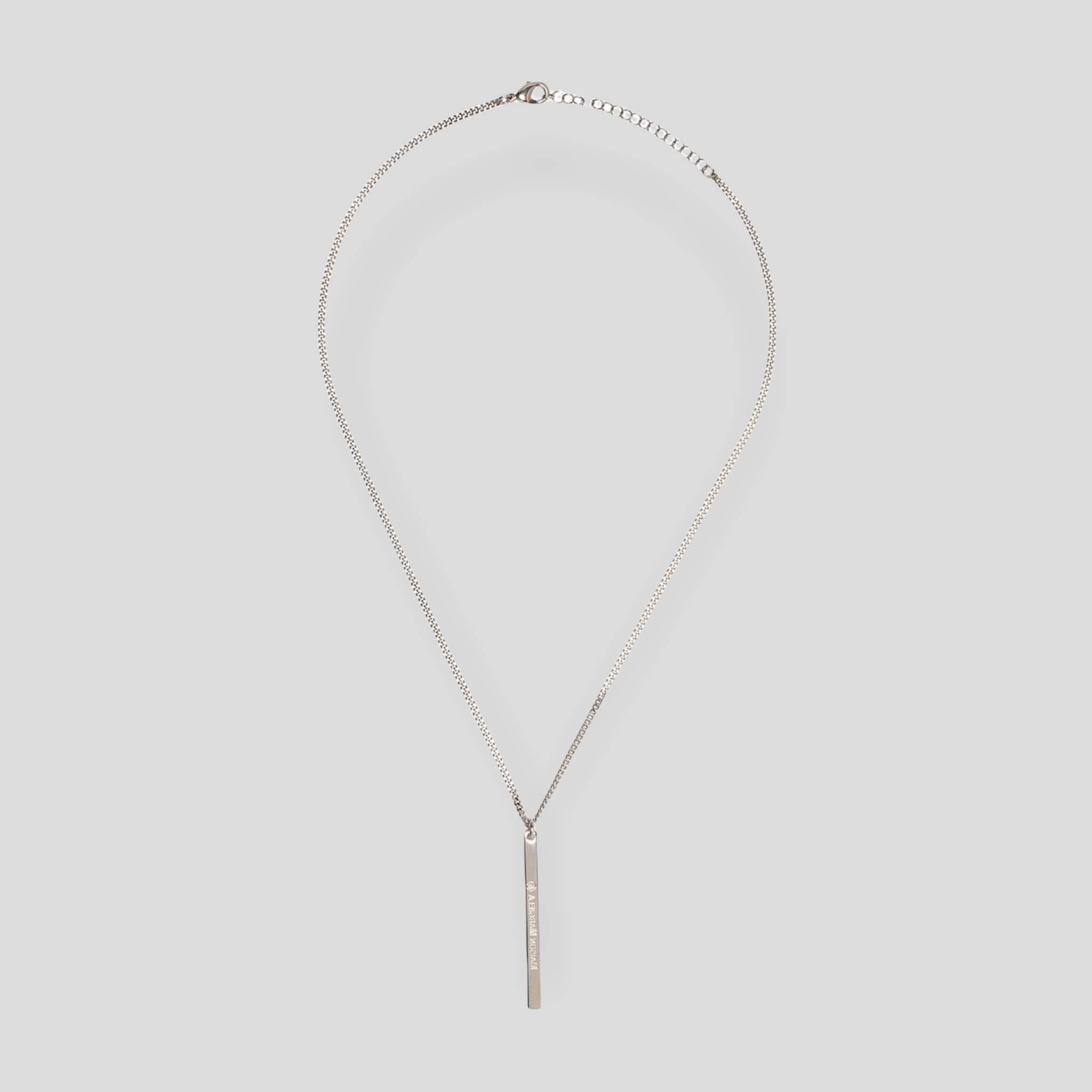 Logo Tab Chain Necklace