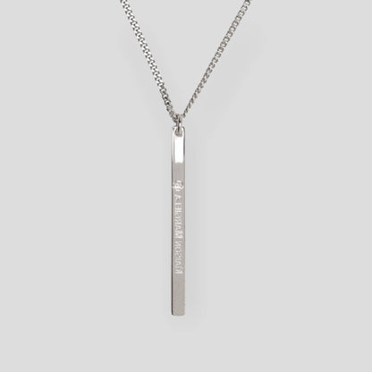 Logo Tab Chain Necklace