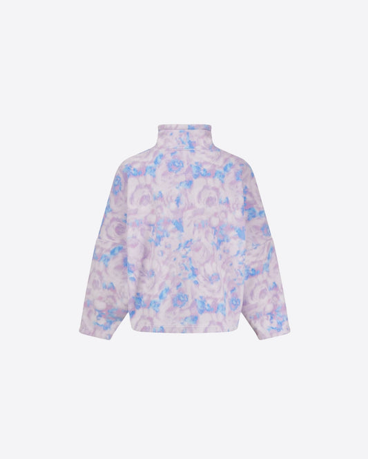 Floral Lilac Batwing Fleece