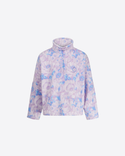 Floral Lilac Batwing Fleece