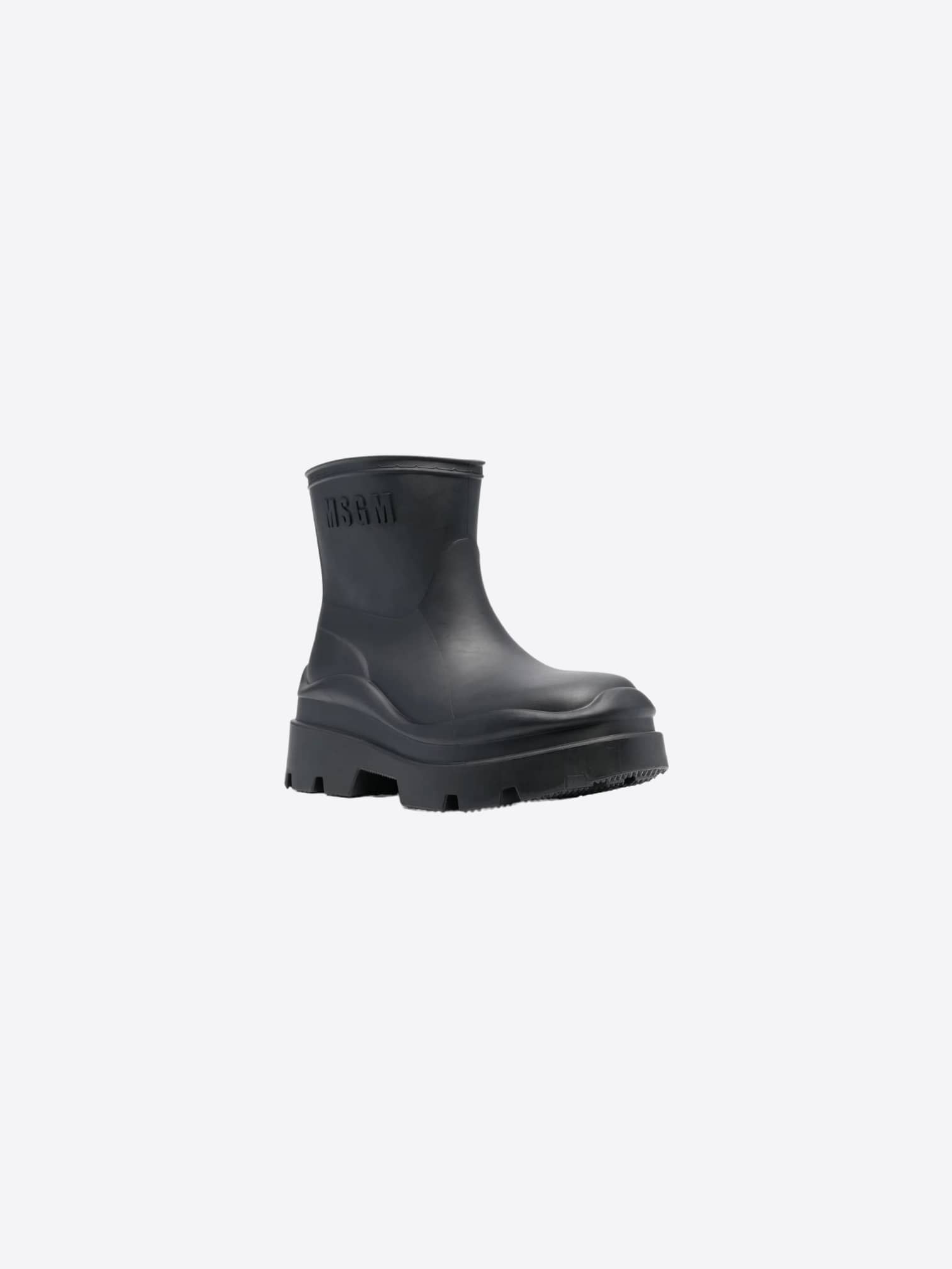 MSGM Black Supergomma Boots SS23