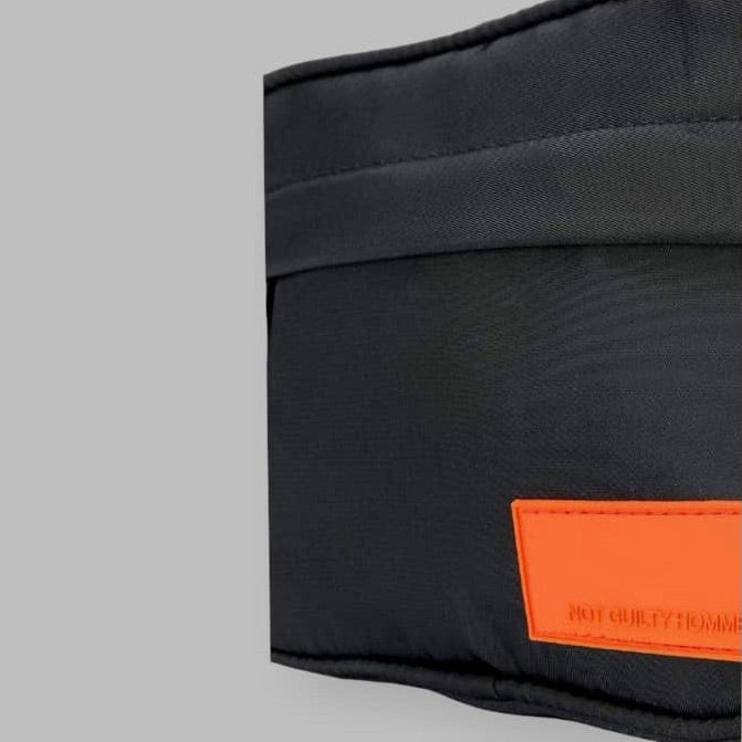 Black Nylon Belt Bag