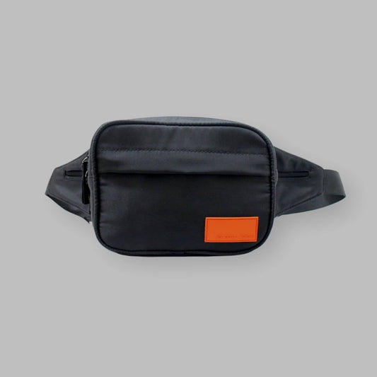 Black Nylon Belt Bag